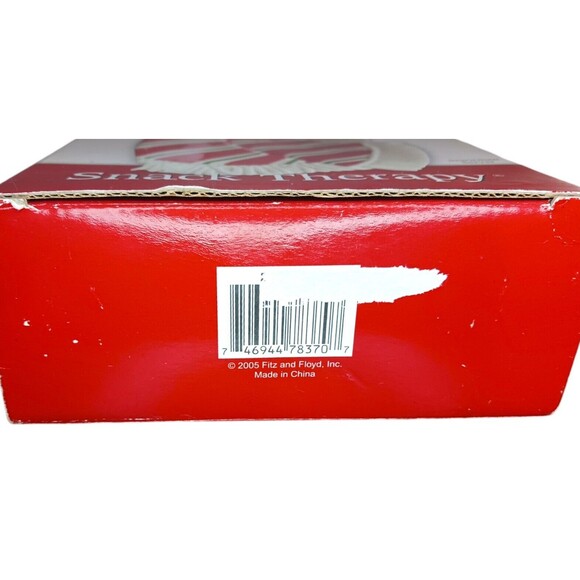 Fitz And Floyd Snack Therapy Snowman Cookie Candy Serving Tray Platter Christmas - Picture 5 of 5